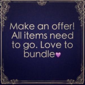 Make an offer! All items need to go💜🛍